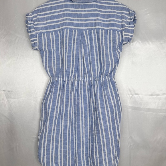 Japna Striped high low casual drawstring dress w pockets size Small - Picture 6 of 9